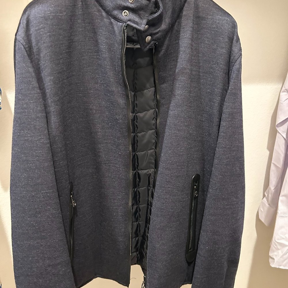 Ferragamo Double-Face Knit Hybrid Jacket